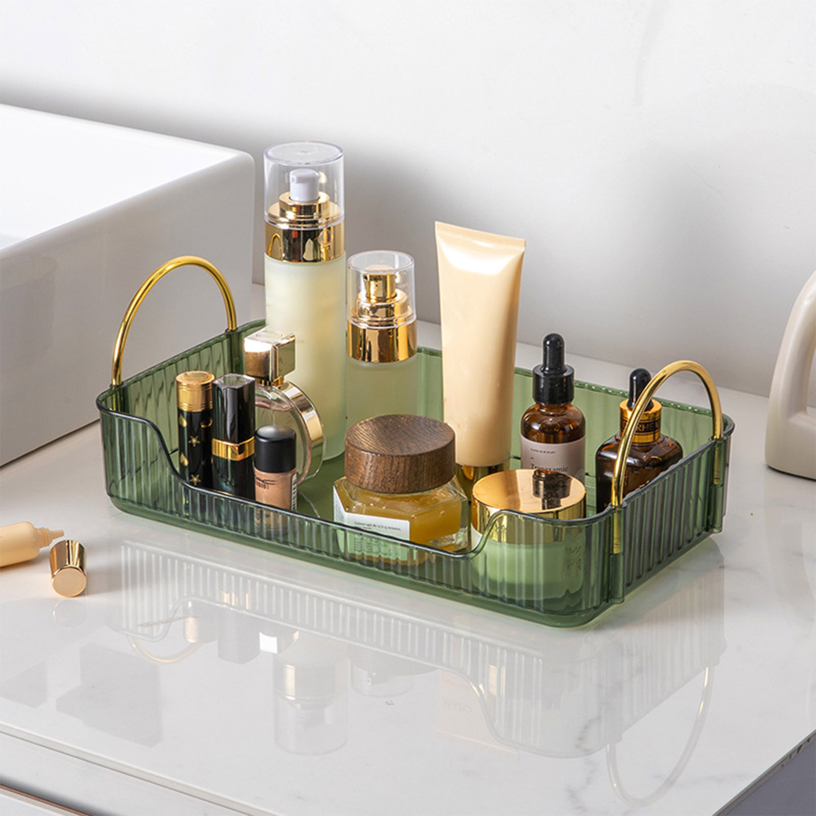Drawer Organizer Tray - Rak Organizer Kamar Mandi Akrilik Mewah
