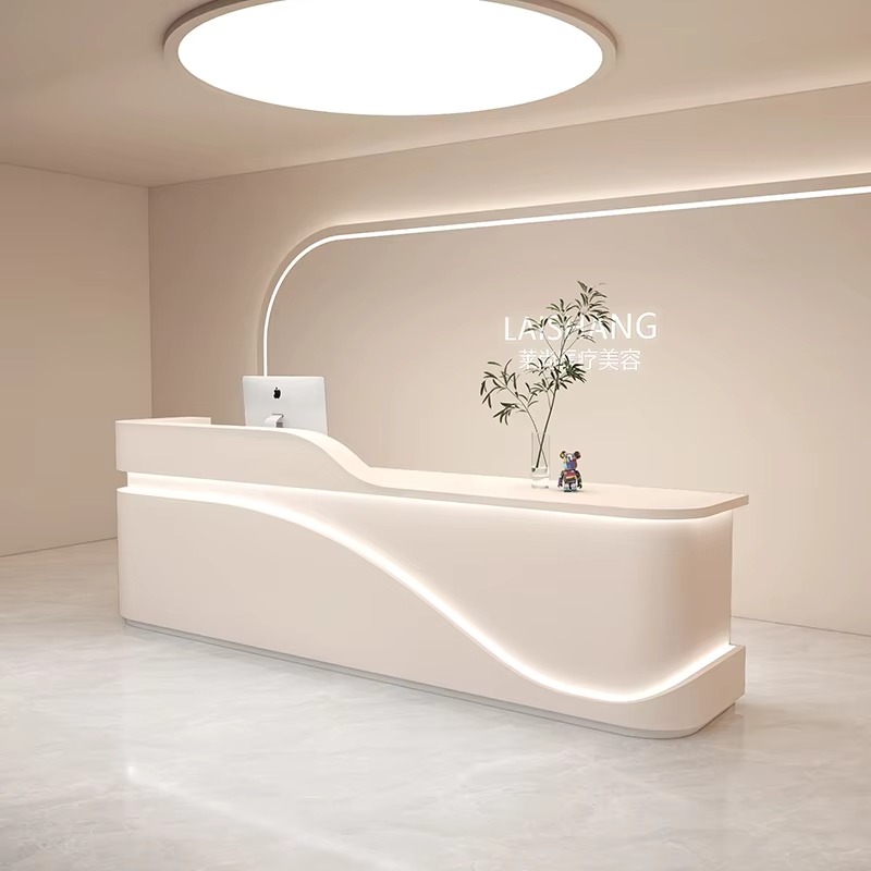 Office Furniture Logo - Meja Resepsionis Hotel Besar Logo Kecantikan