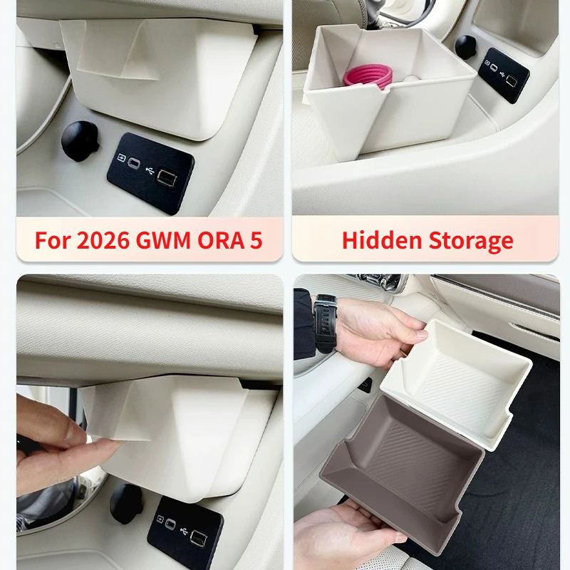Drawer Organizer Tray - Laci Penyimpanan Tersembunyi untuk Konsol Tengah