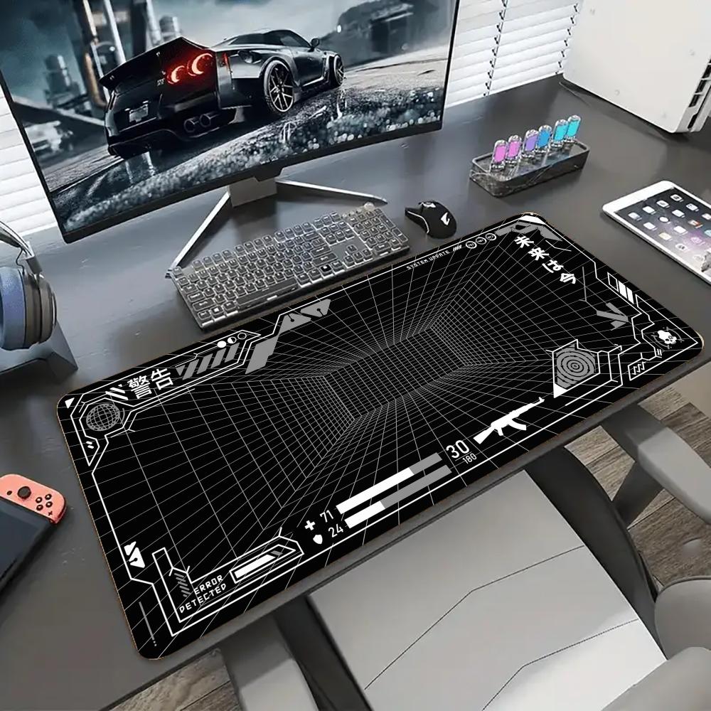 Office Furniture Installation - Perspective Grid Desk Mat Gaming Mat