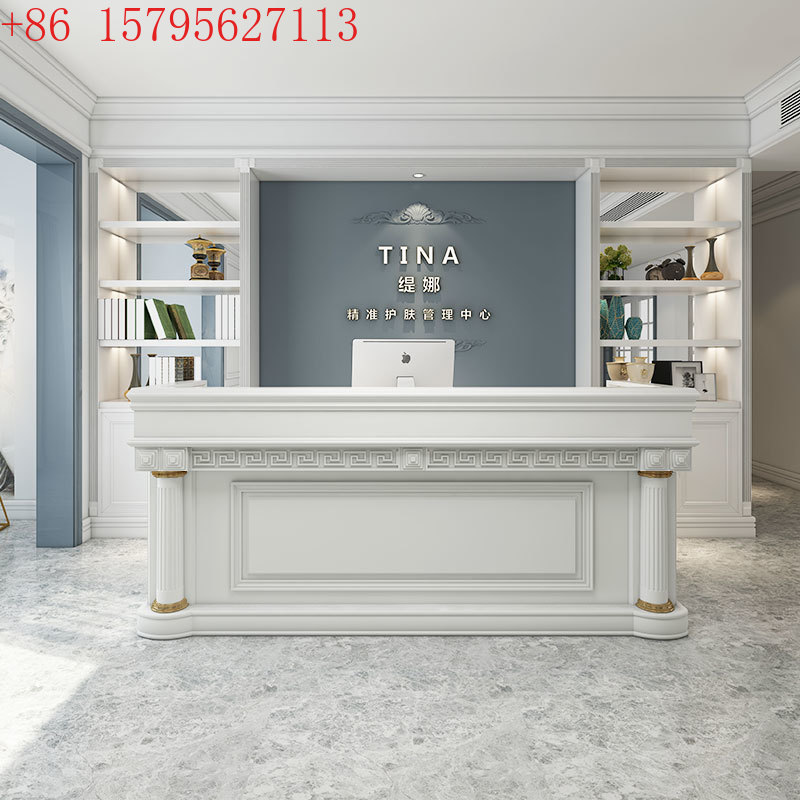 Office Furniture Logo - Meja Resepsionis Klinik Kecantikan Besar, Meja