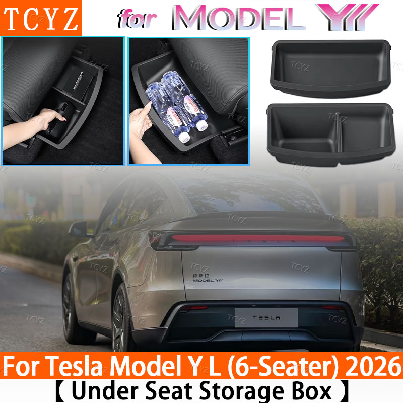 Drawer Organizer Tray - Kotak Penyimpanan Bawah Kursi Untuk Tesla