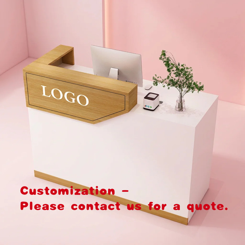Office Furniture Installation - Meja Resepsionis Hotel Kayu Modern, Meja