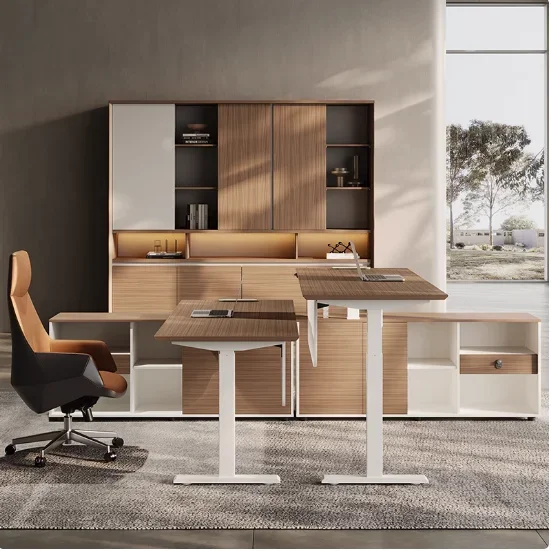 Meja Kantor CEO Modern Minimal - Office Furniture Logo ulasan dan harga