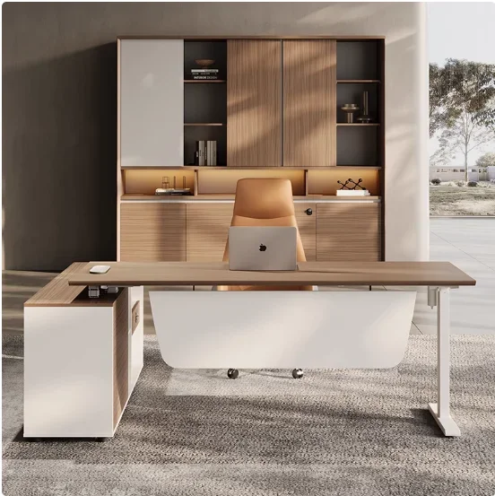 Meja Kantor CEO Modern Minimal - Office Furniture Logo ulasan dan harga