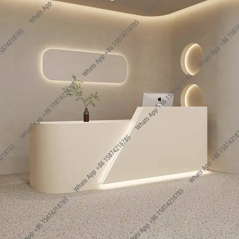 Meja Resepsionis DC MT Putih d - Office Furniture Logo ulasan dan harga