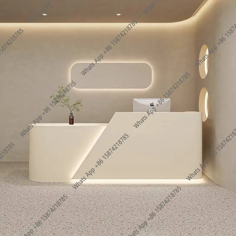 Meja Resepsionis DC MT Putih d - Office Furniture Logo ulasan dan harga