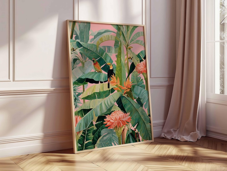 1 Buah Poster Kanvas Tropis Re - Office Furniture Loft ulasan dan harga