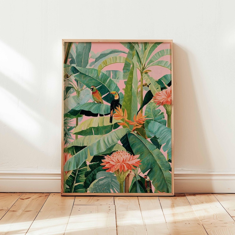 1 Buah Poster Kanvas Tropis Re - Office Furniture Loft ulasan dan harga
