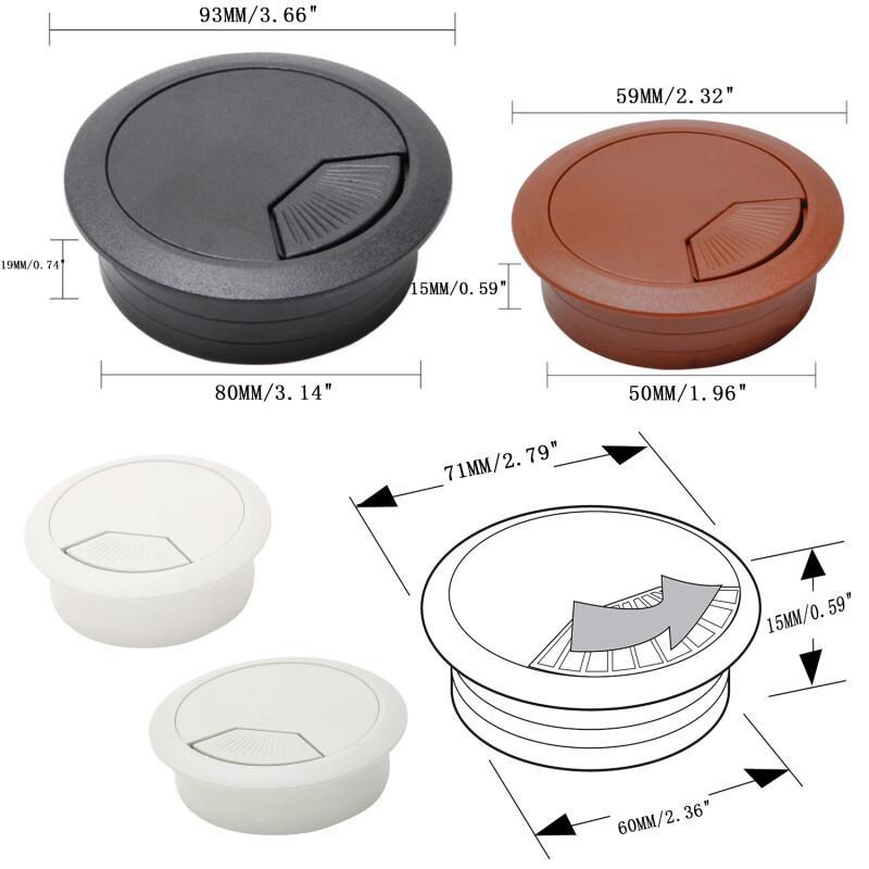 1Pcs Penutup Lubang Kabel Grom - Office Furniture Loft ulasan dan harga