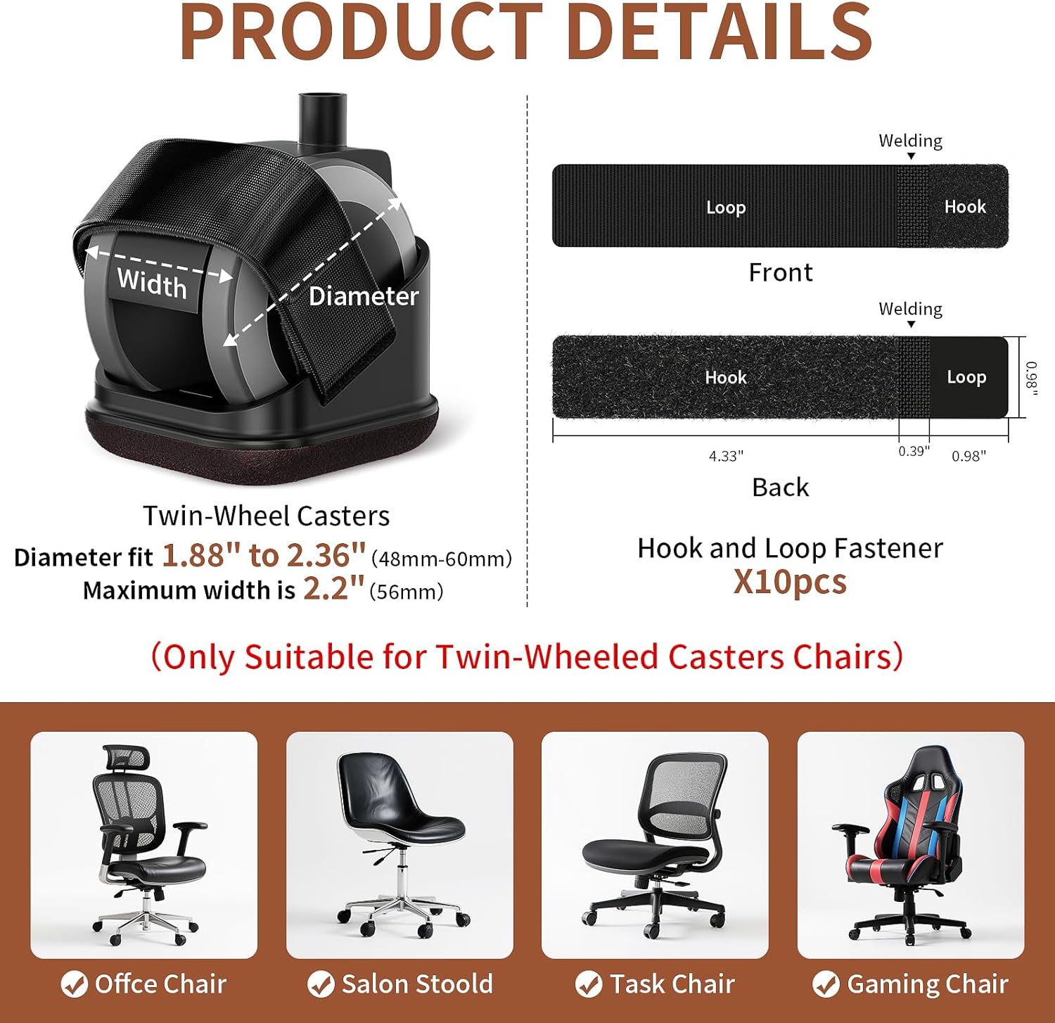 5 Buah Pelindung Kaki Kursi Ka - Office Furniture Loft ulasan dan harga