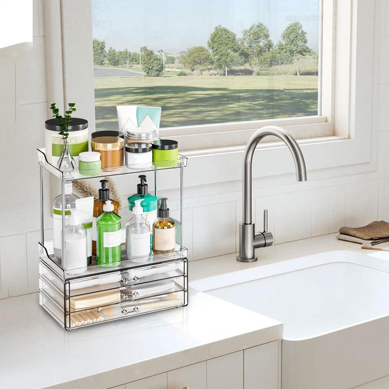 Penata rias wajah, meja penyim - Drawer Organizer Tray ulasan dan harga