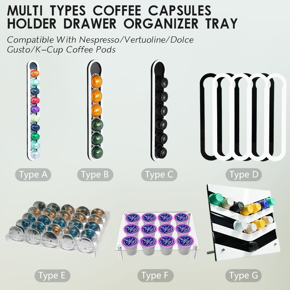 Dudukan kapsul kopi Multi jeni - Drawer Organizer Tray ulasan dan harga