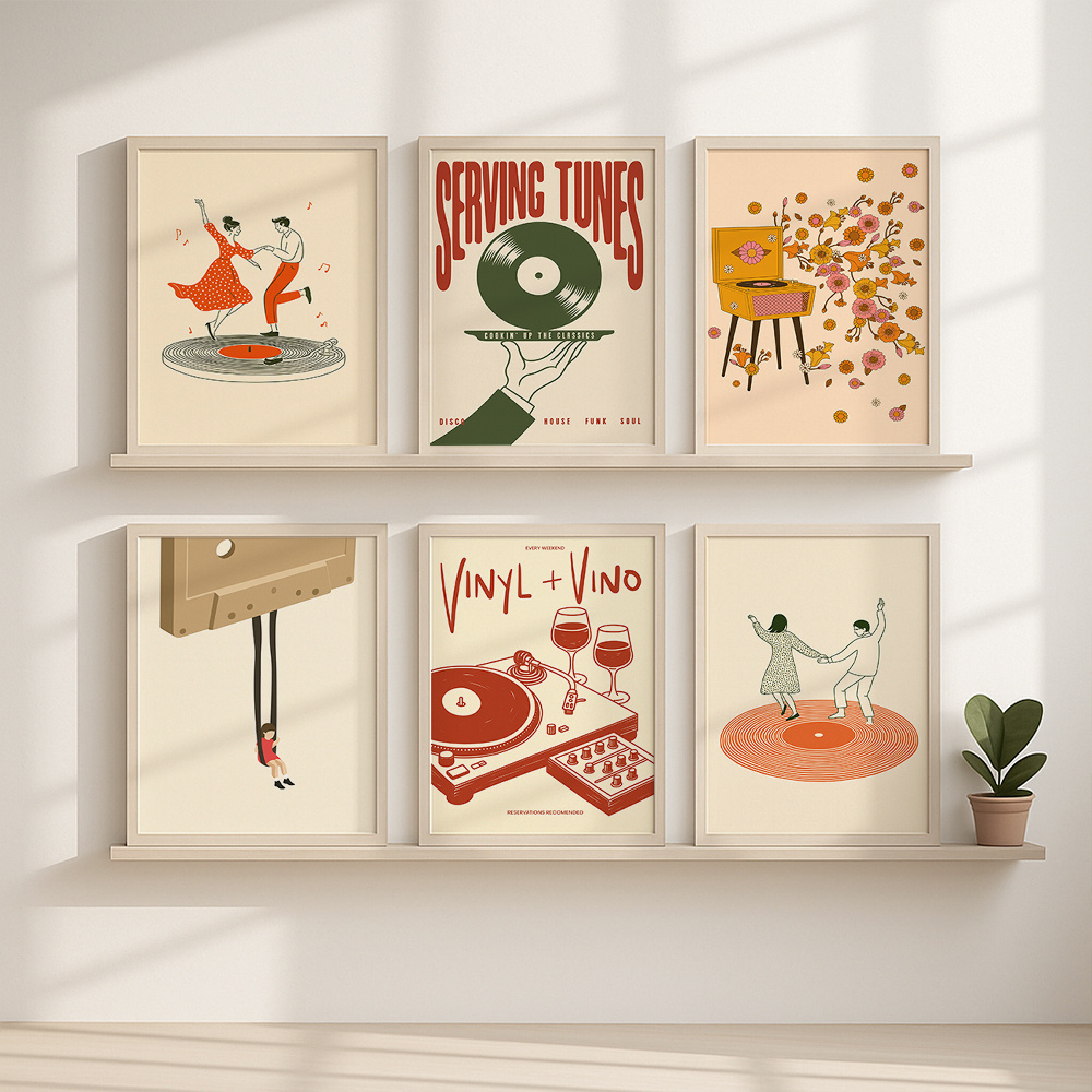 1 Buah Poster Kanvas Musik Ant - Office Furniture Loft ulasan dan harga
