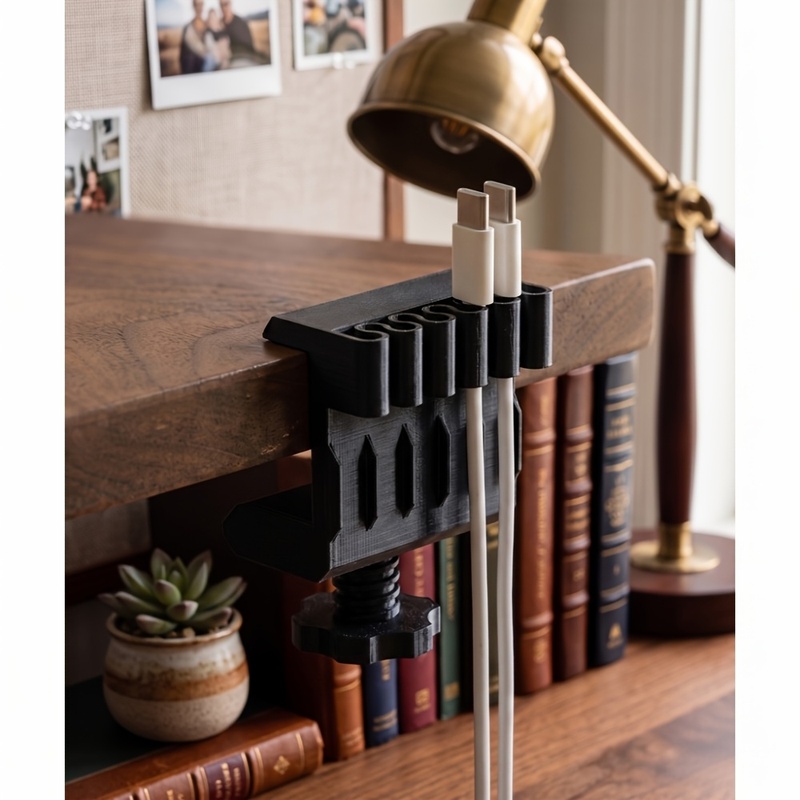 3 klip pengatur kabel desktop, - Office Furniture Installation ulasan dan harga