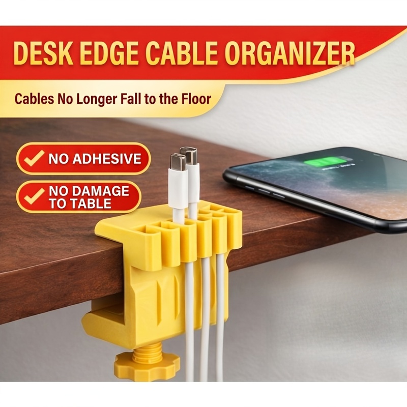 3 klip pengatur kabel desktop, - Office Furniture Installation ulasan dan harga