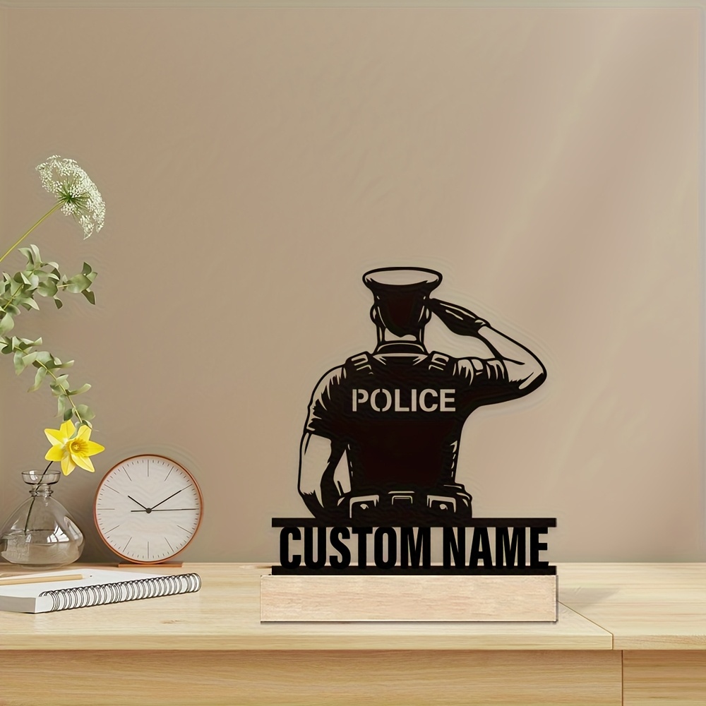 Lencana Polisi Logam Personal, - Office Furniture Table ulasan dan harga