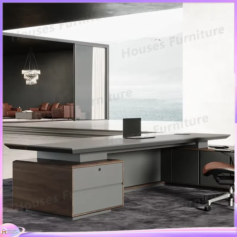 Meja Eksekutif Mewah Kayu Soli - Office Furniture Table ulasan dan harga