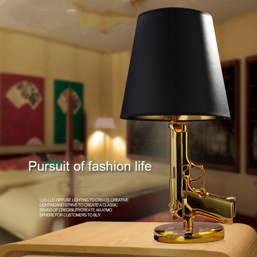 Lampu meja Pistol lapis emas,  - Floor Lamp Arched ulasan dan harga