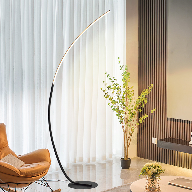 Nordic lampu sudut LED lampu l - Floor Lamp Arched ulasan dan harga