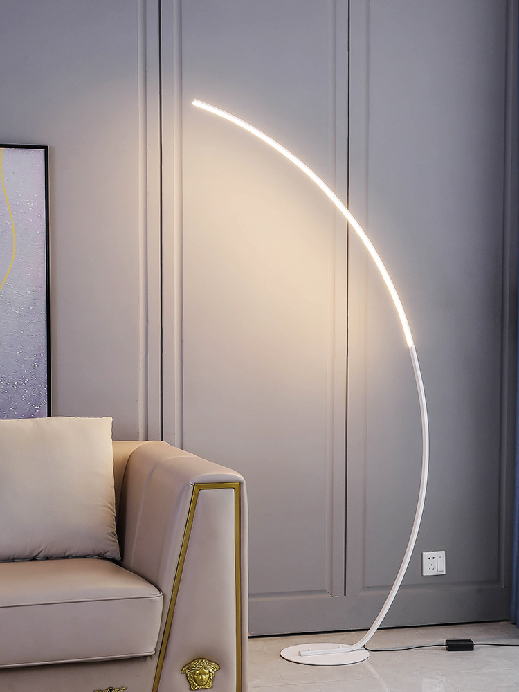 Nordic lampu sudut LED lampu l - Floor Lamp Arched ulasan dan harga