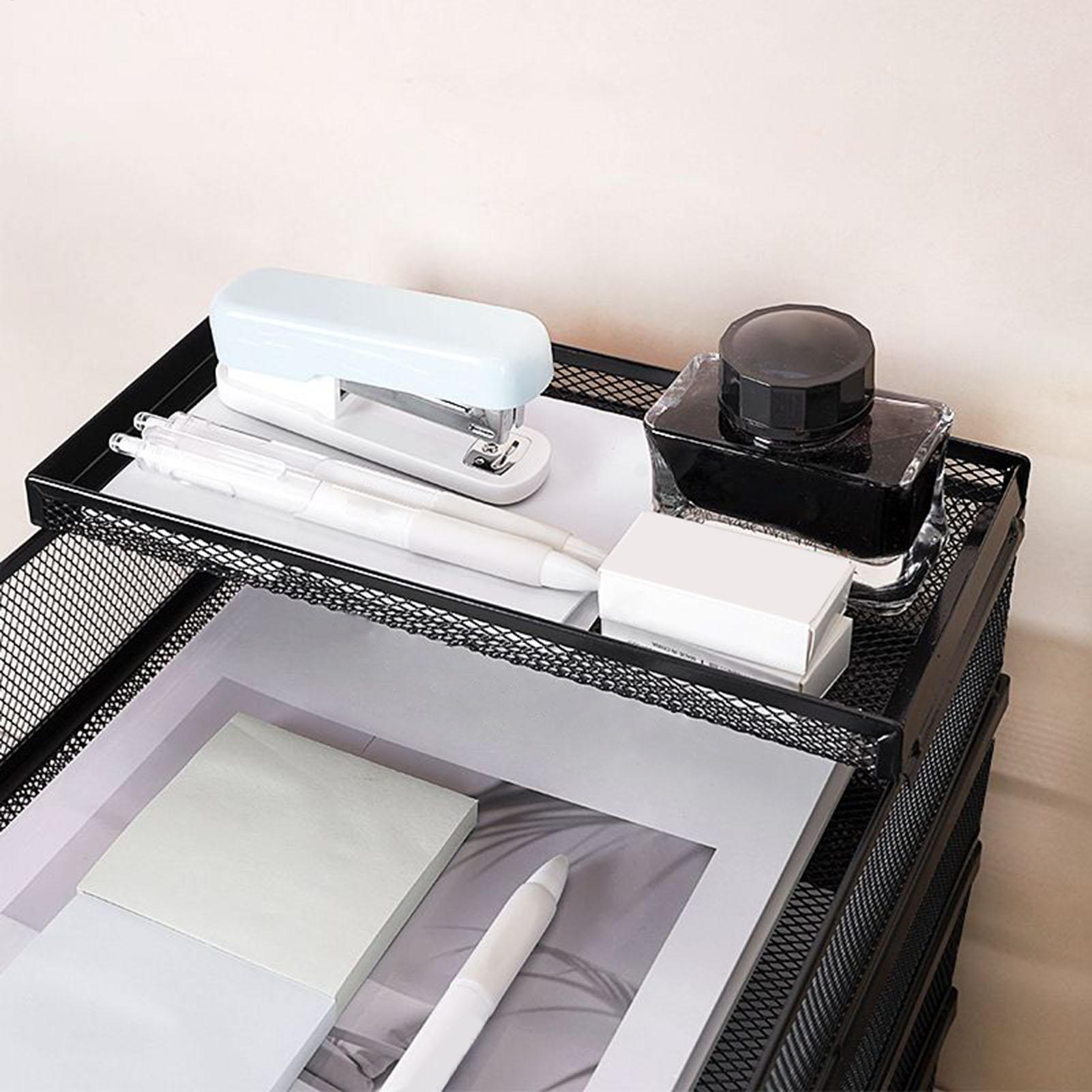 Baki Meja Jaring Logam File Da - Drawer Organizer Tray ulasan dan harga