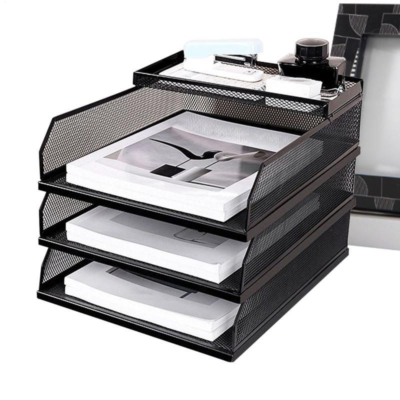 Baki Meja Jaring Logam File Da - Drawer Organizer Tray ulasan dan harga